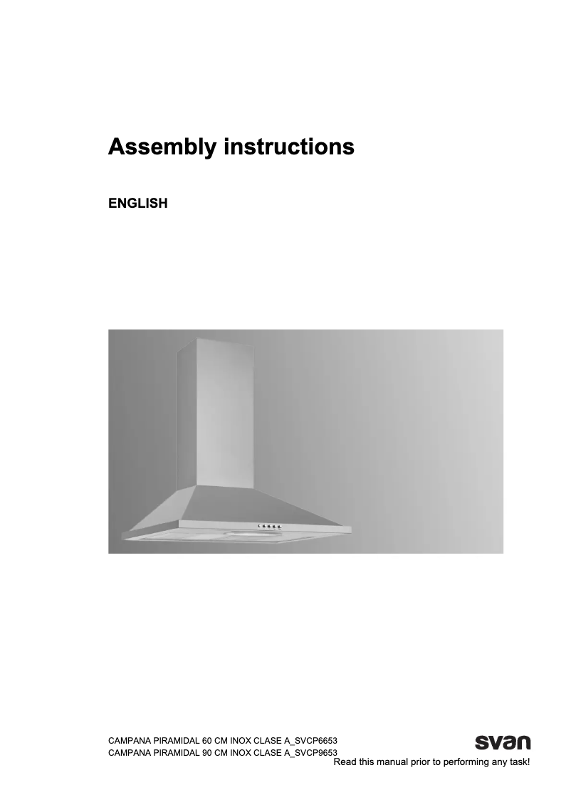 Page 1 of the manual User Manual SVAN SVCP6653