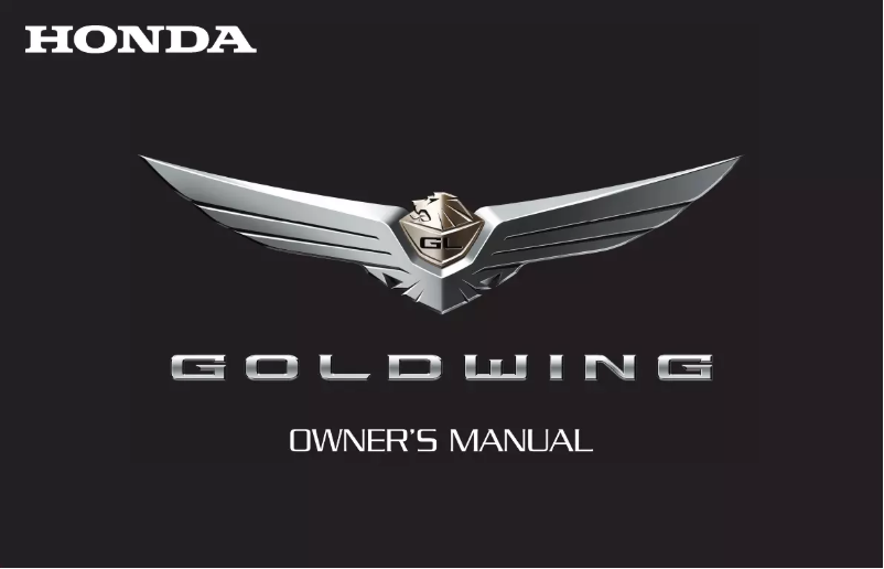 First page image of the manual for Goldwing GL1800 (2018)