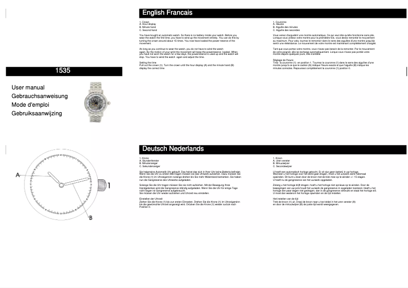 Page 1 of the manual User Manual Davis 1535