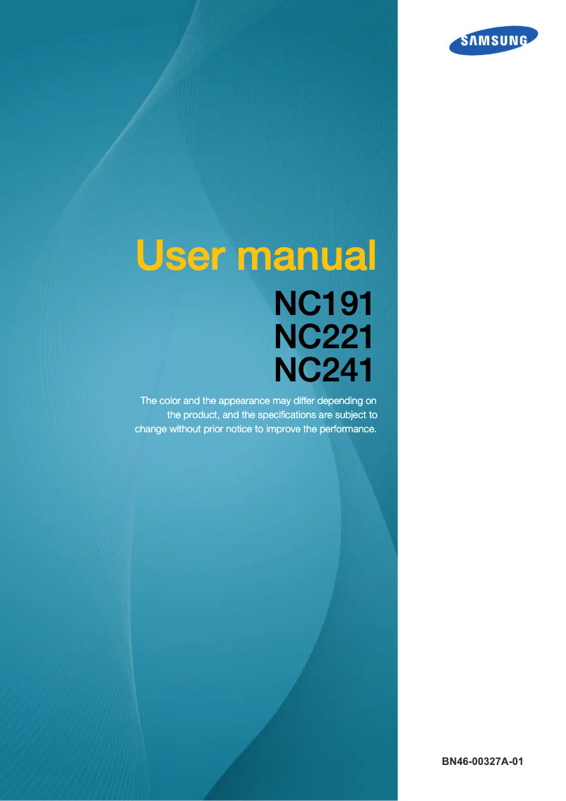 Page 1 of the manual User Manual Samsung Zero Client NC221
