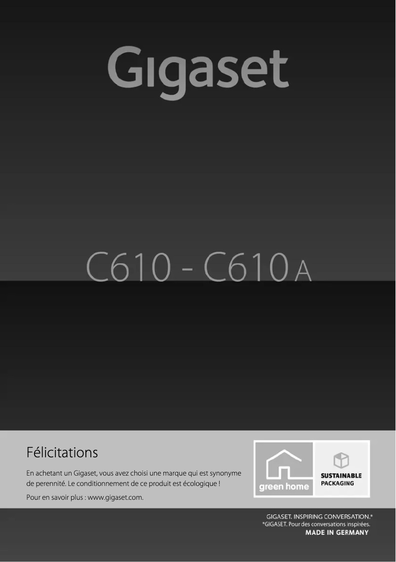 First page image of the manual for C610A Duo