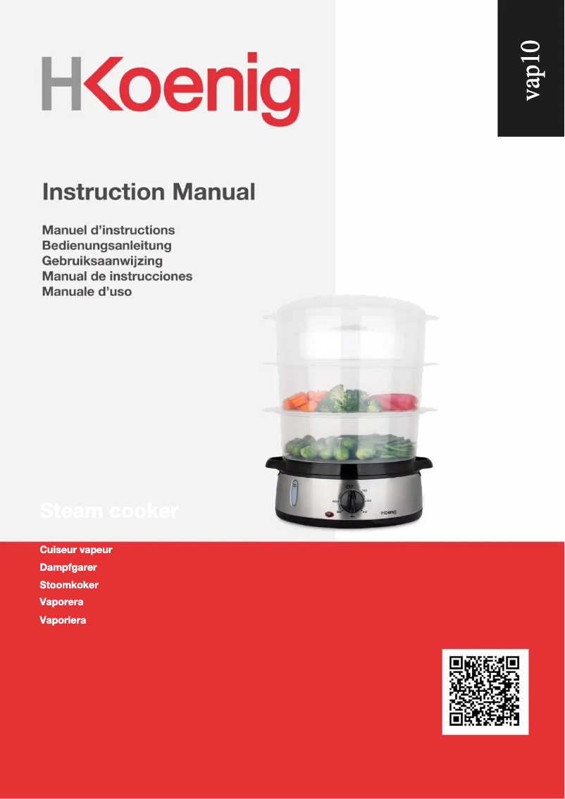 Page 1 of the manual User Manual H.Koenig VAP10