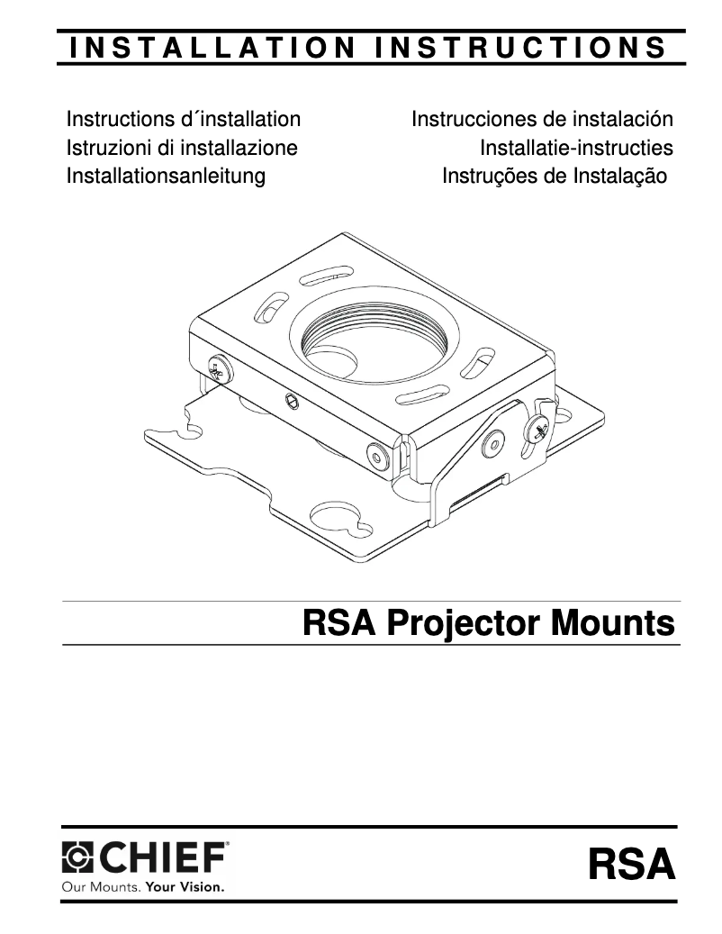 First page image of the manual for RSA196