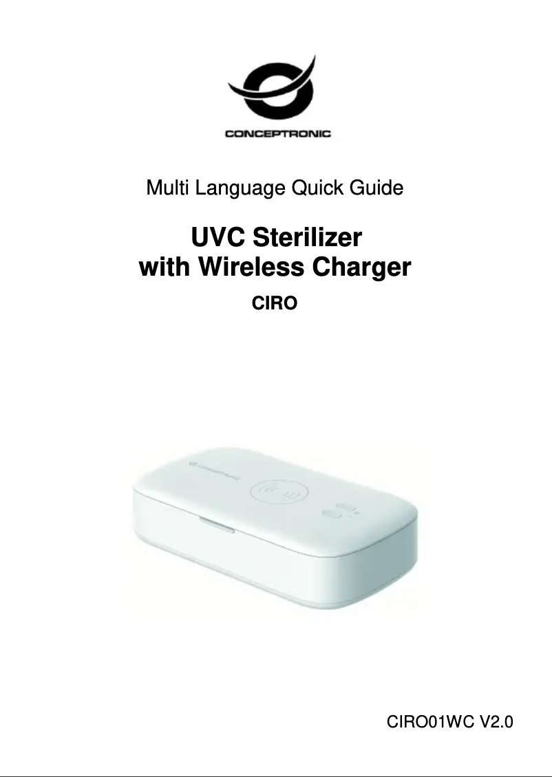 Page 1 of the manual User Manual Equip CIRO01WC