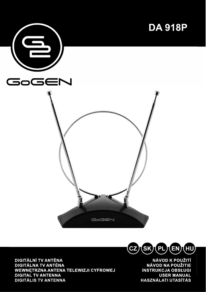 Page 1 of the manual User Manual GoGen DA918P