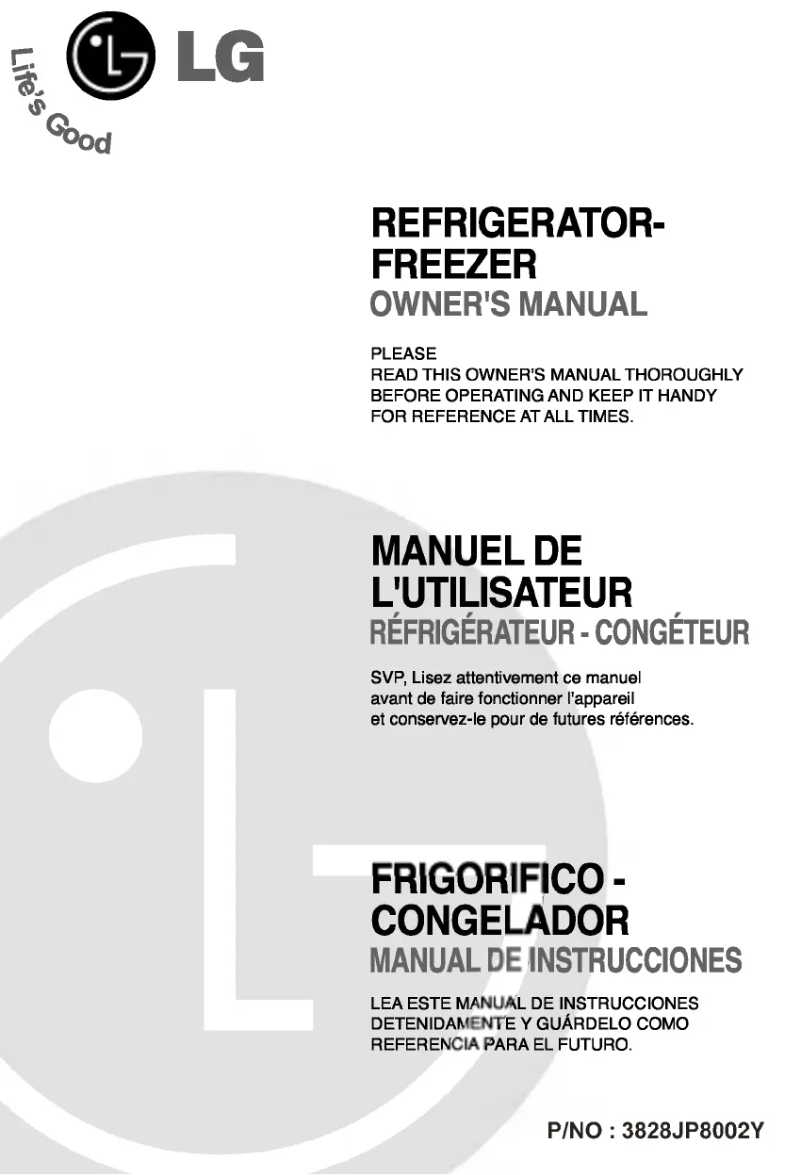 Page 1 of the manual User Manual LG GN-U212RLK