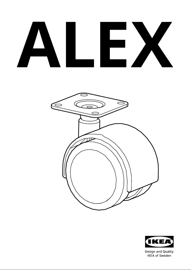 Page 1 of the manual User Manual Ikea ALEX 104.806.07