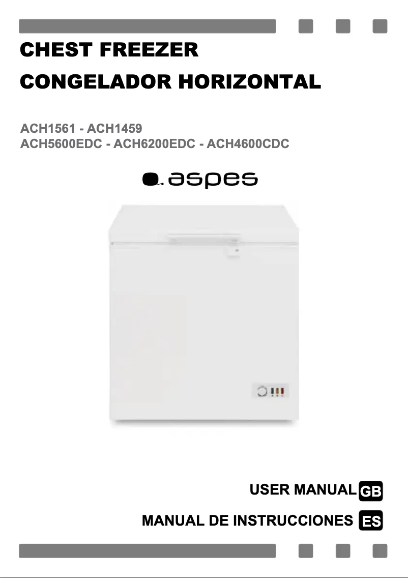 Page 1 of the manual User Manual Aspes ACH4600CDC