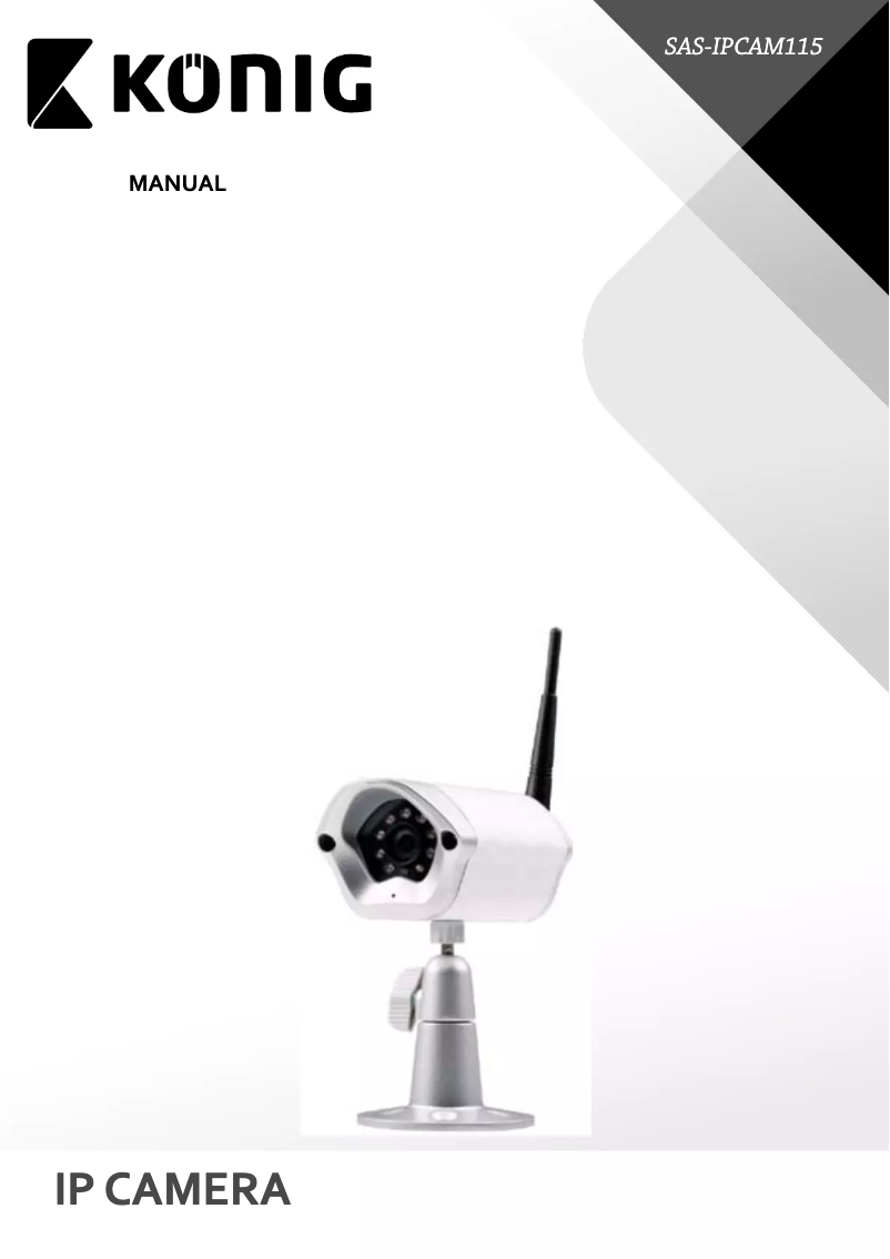 Page 1 of the manual User Manual Konig SAS-IPCAM115