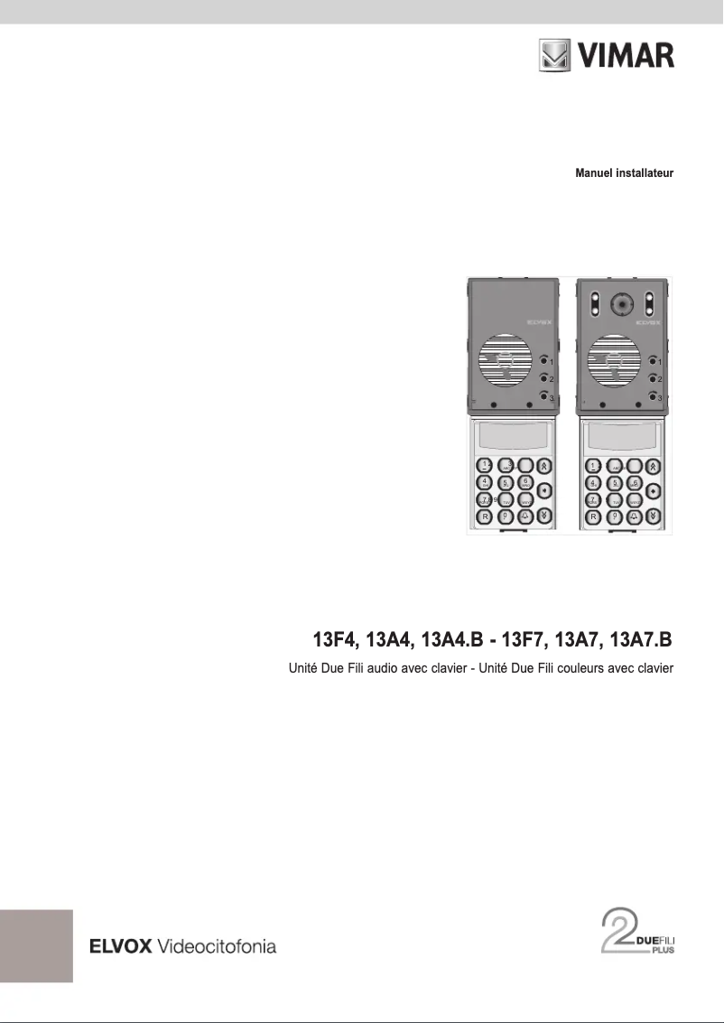 First page image of the manual for ELVOX 13A4.B.43