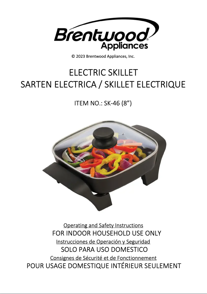 First page image of the manual for SK-46