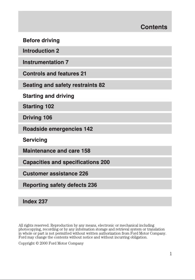 First page image of the manual for F-750 (2001)