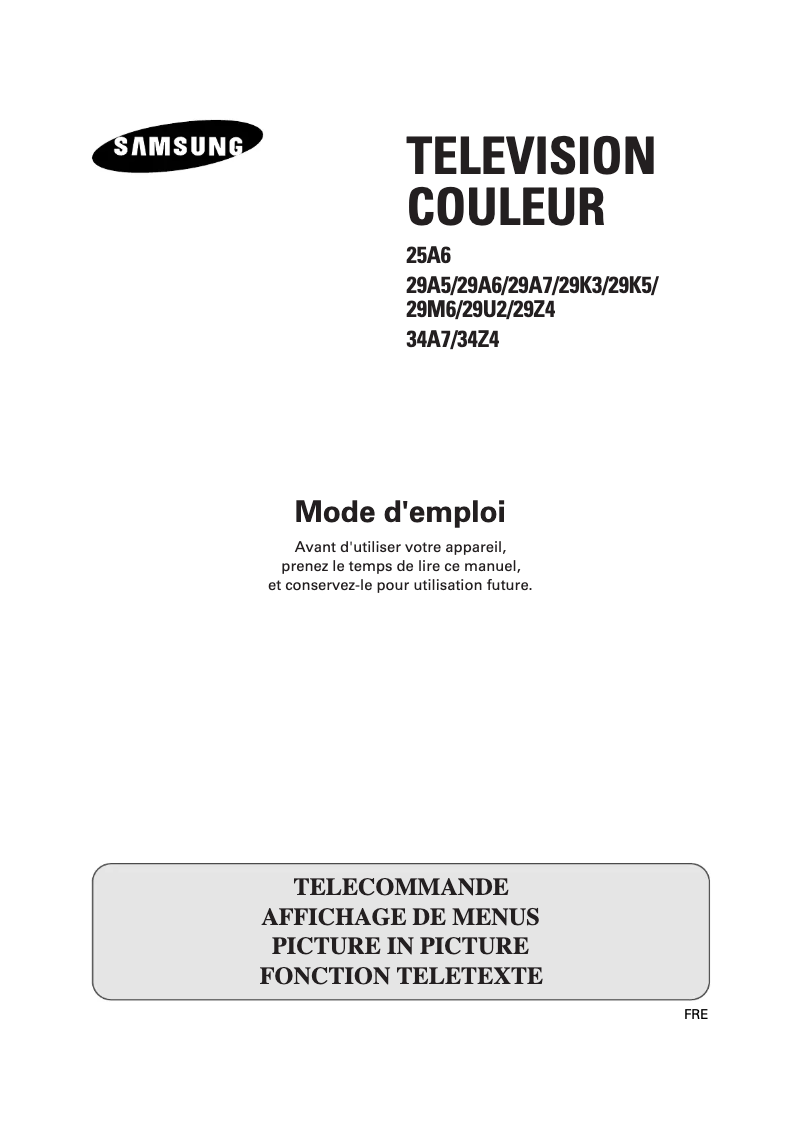 First page image of the manual for CS-29Z4HP