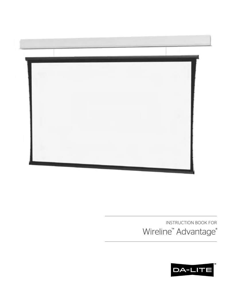 First page image of the manual for Wireline Advantage 29738E