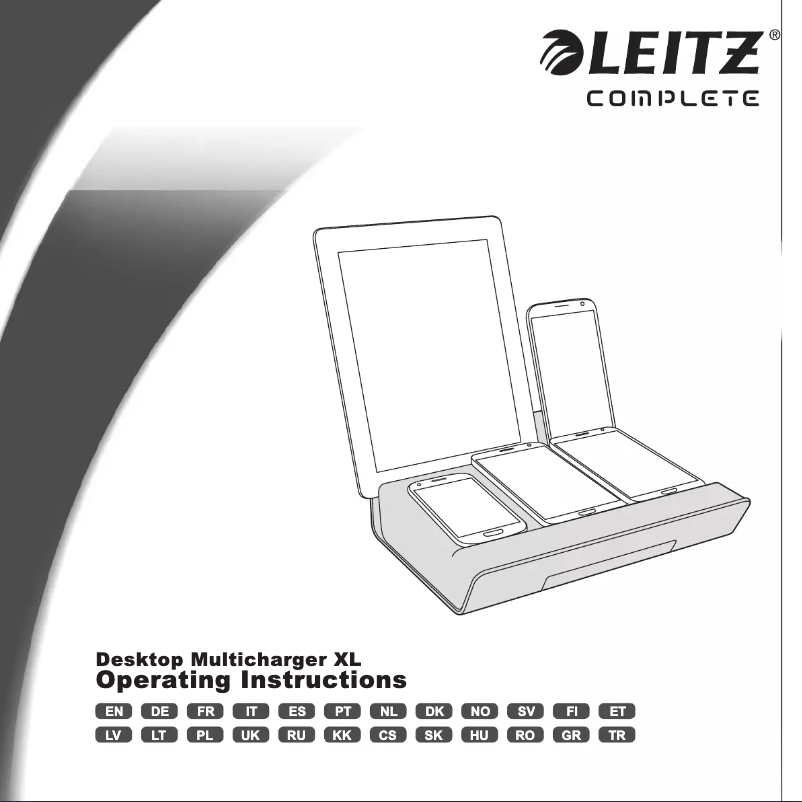 Page 1 of the manual User Manual Leitz Complete Desktop Multicharger XL