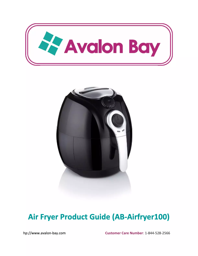 Page 1 of the manual User Manual Avalon Bay AB-Airfryer100
