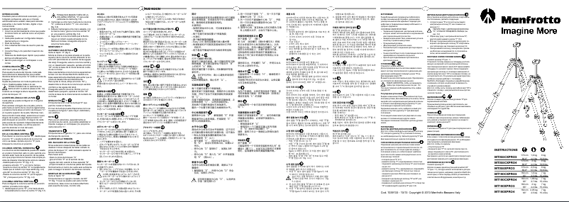 First page image of the manual for MT190XPRO4