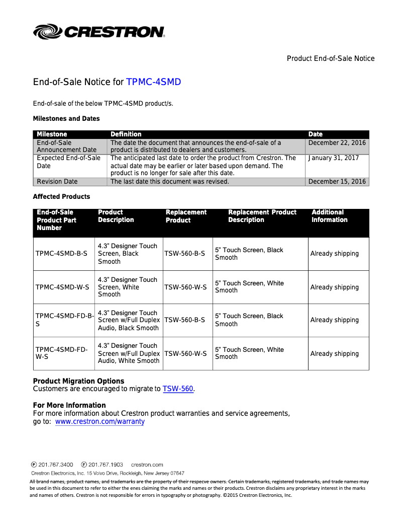 Image de la première page du manuel de l'appareil TPMC-4SMD-B-S