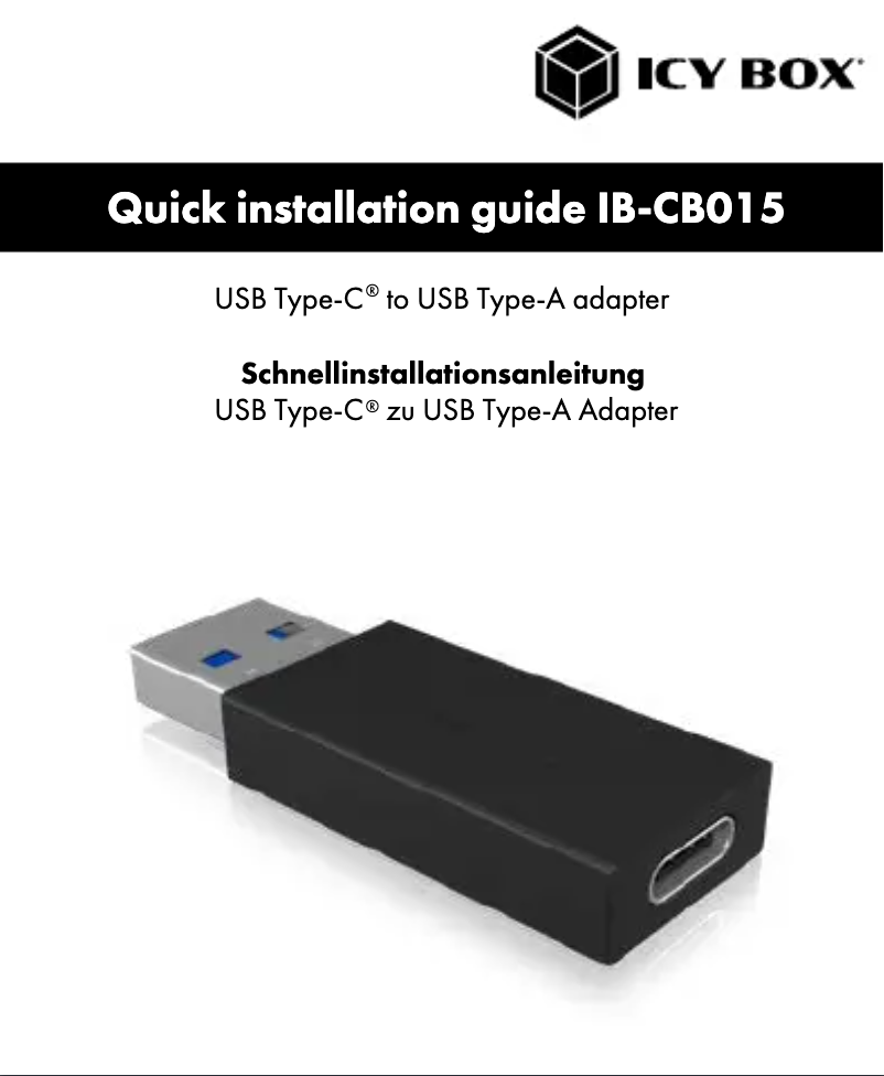 First page image of the manual for IB-CB015