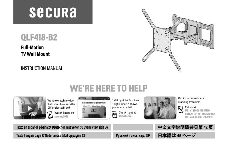 Page 1 of the manual User Manual Secura QLF418-B2