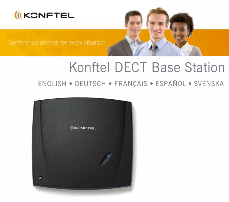 Page 1 of the manual User Manual Konftel 300Wx