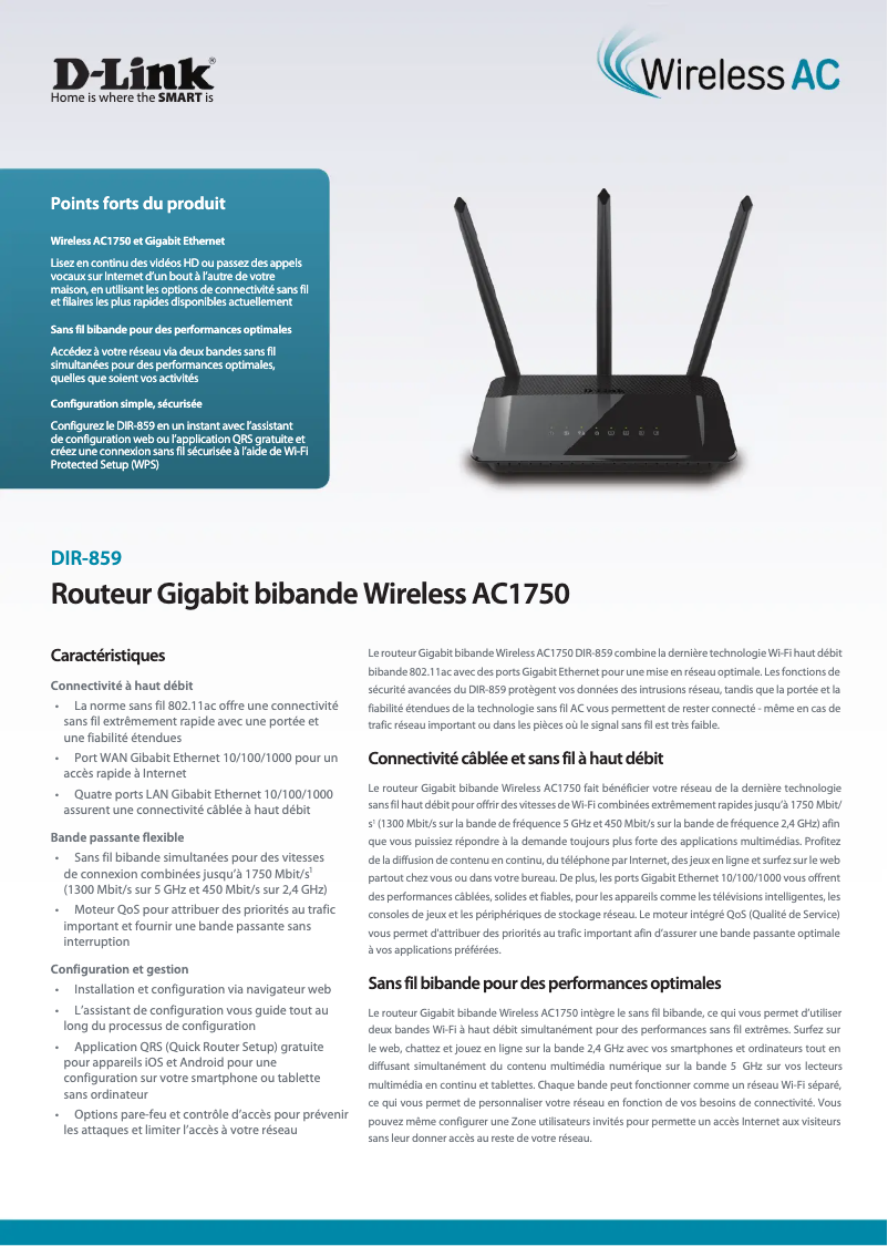 First page image of the manual for DIR-859