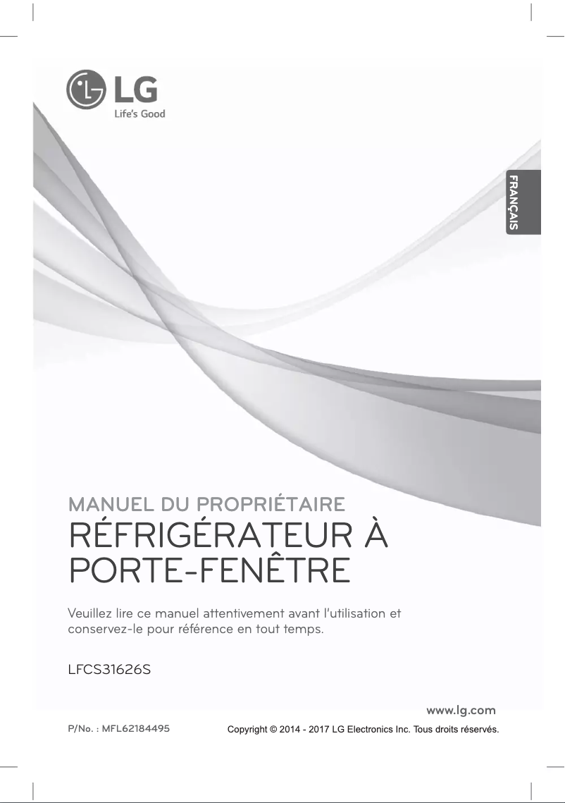 Page 1 of the manual User Manual LG LFCS31626S