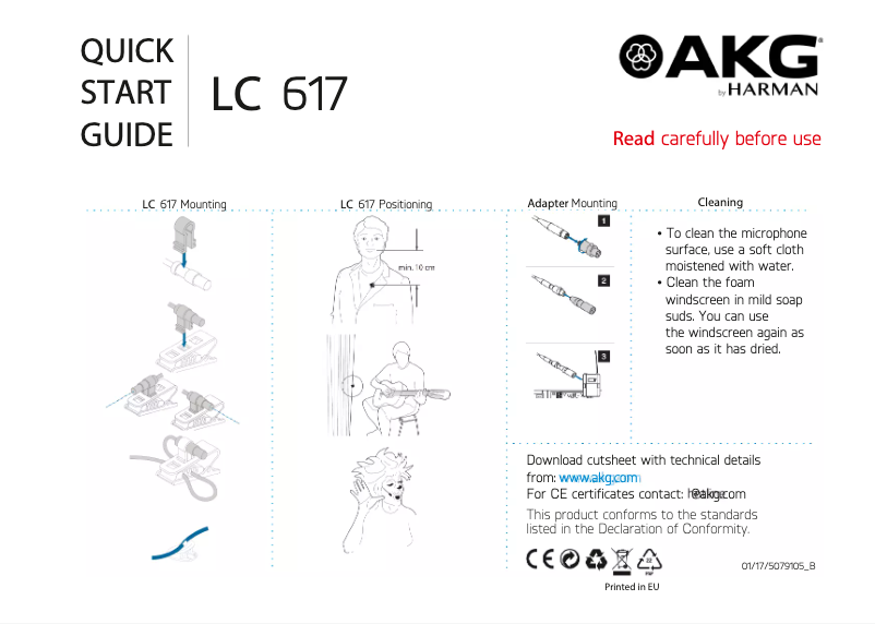First page image of the manual for LC617MD