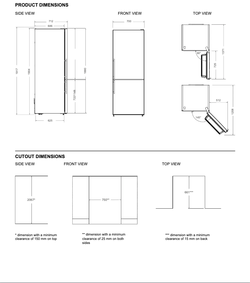 Page 1 of the manual Instructions / Assembly Bertazzoni RBM70F4FXNC