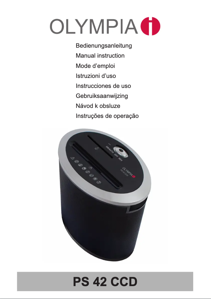 First page image of the manual for PS 42 CCD