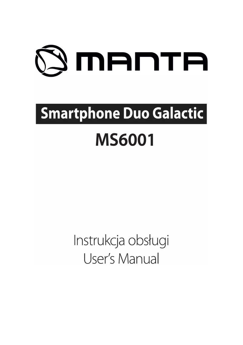 First page image of the manual for Duo Galactic MS6001