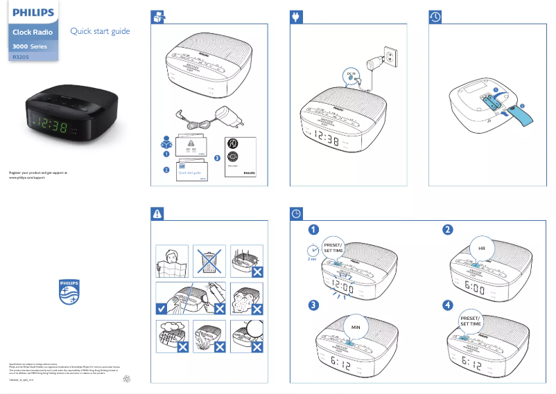 Page 1 of the manual Quick Start Guide Philips TAR3205