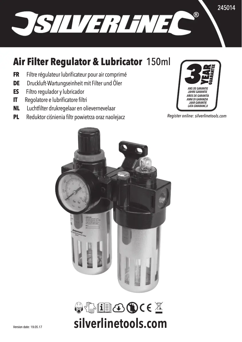 Page 1 of the manual User Manual Silverline 245014