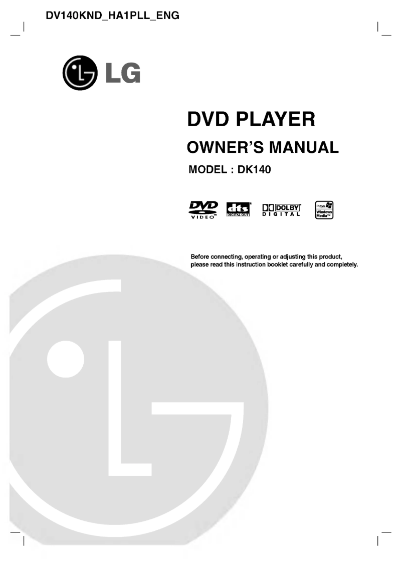 Page 1 of the manual User Manual LG DV140KND