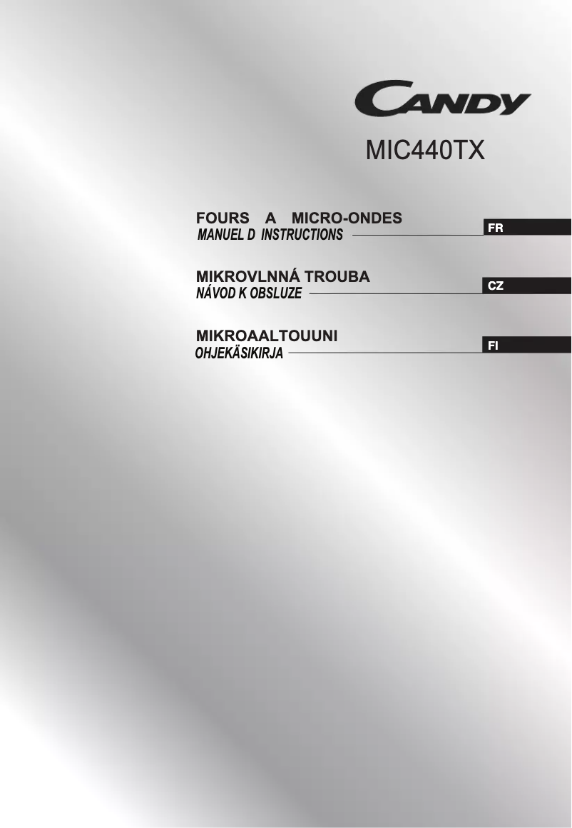First page image of the manual for MIC440TX