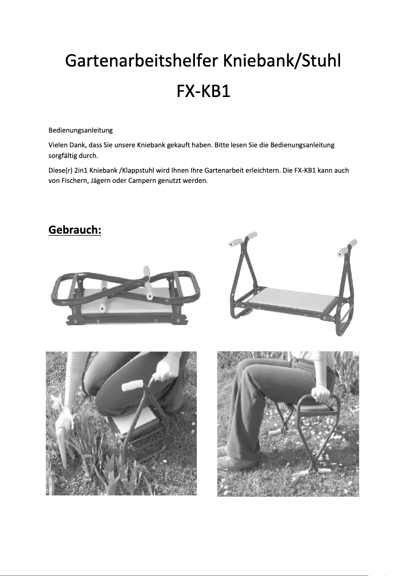 Page 1 of the manual User Manual Fuxtec FX-KB1