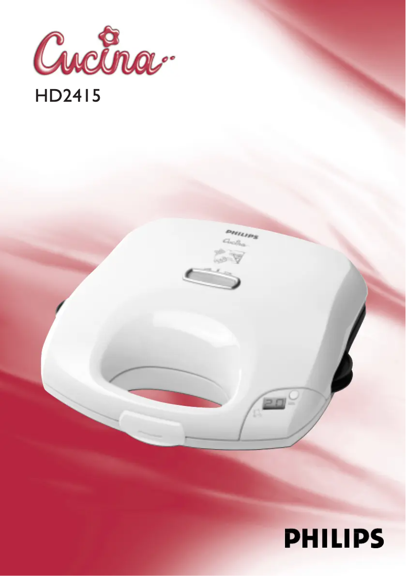 First page image of the manual for HD2415