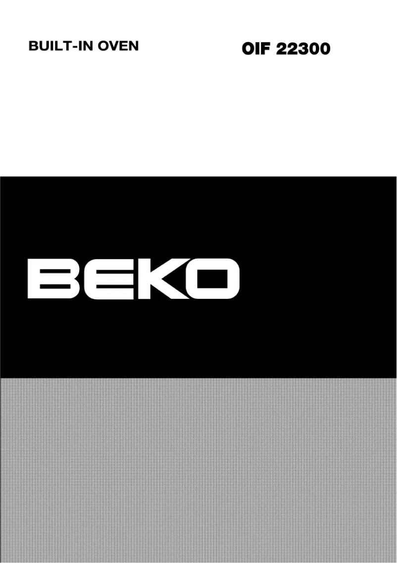 Page 1 of the manual User Manual Beko OIF 22300
