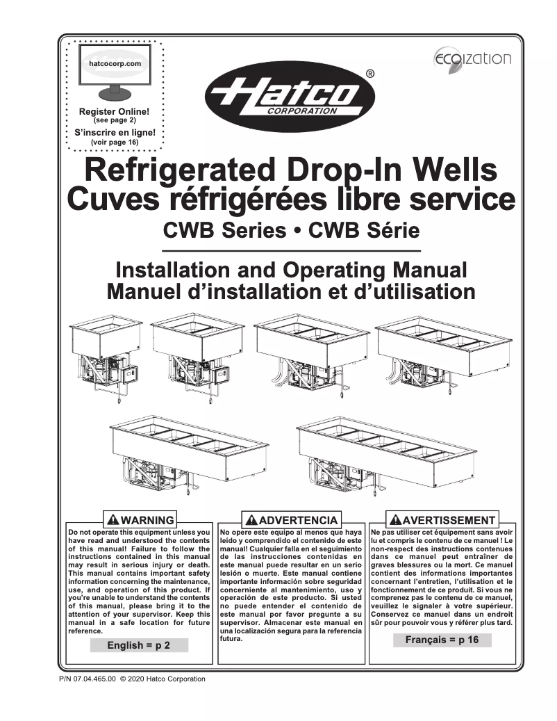 First page image of the manual for CWB-4