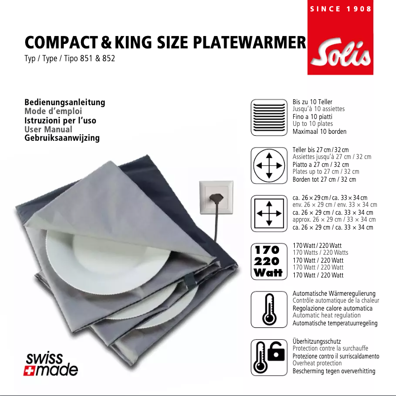 First page image of the manual for Compact 851