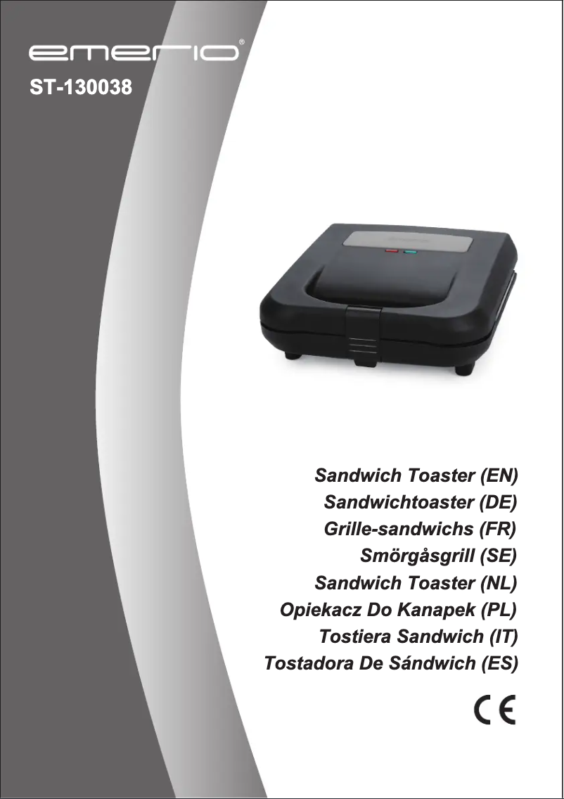 Page 1 de la notice Manuel utilisateur Emerio ST-130038