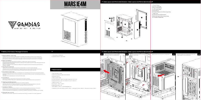 First page image of the manual for Mars E4M