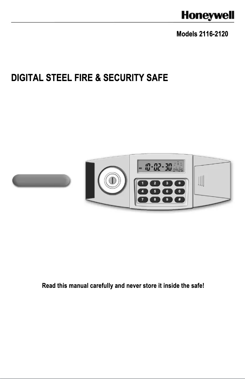 Page 1 of the manual User Manual Honeywell 2118