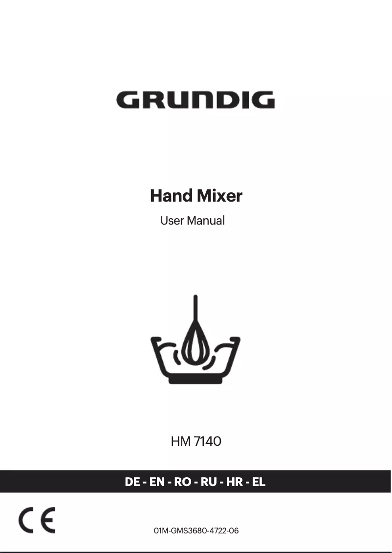 Page 1 of the manual User Manual Grundig HM 7140