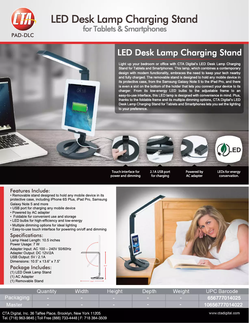 Page 1 of the manual User Manual CTA Digital PAD-DLC