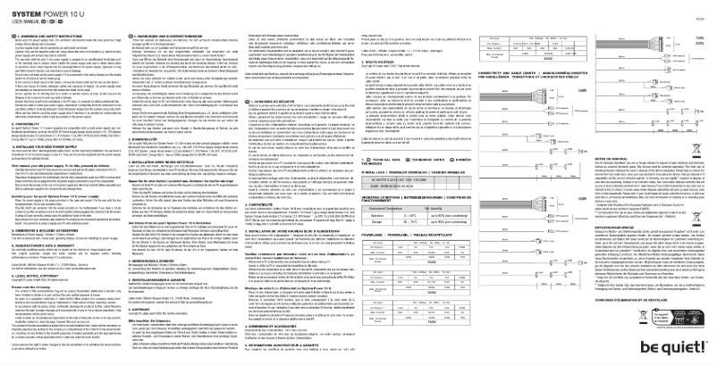 Image de la première page du manuel de l'appareil System Power 10 U