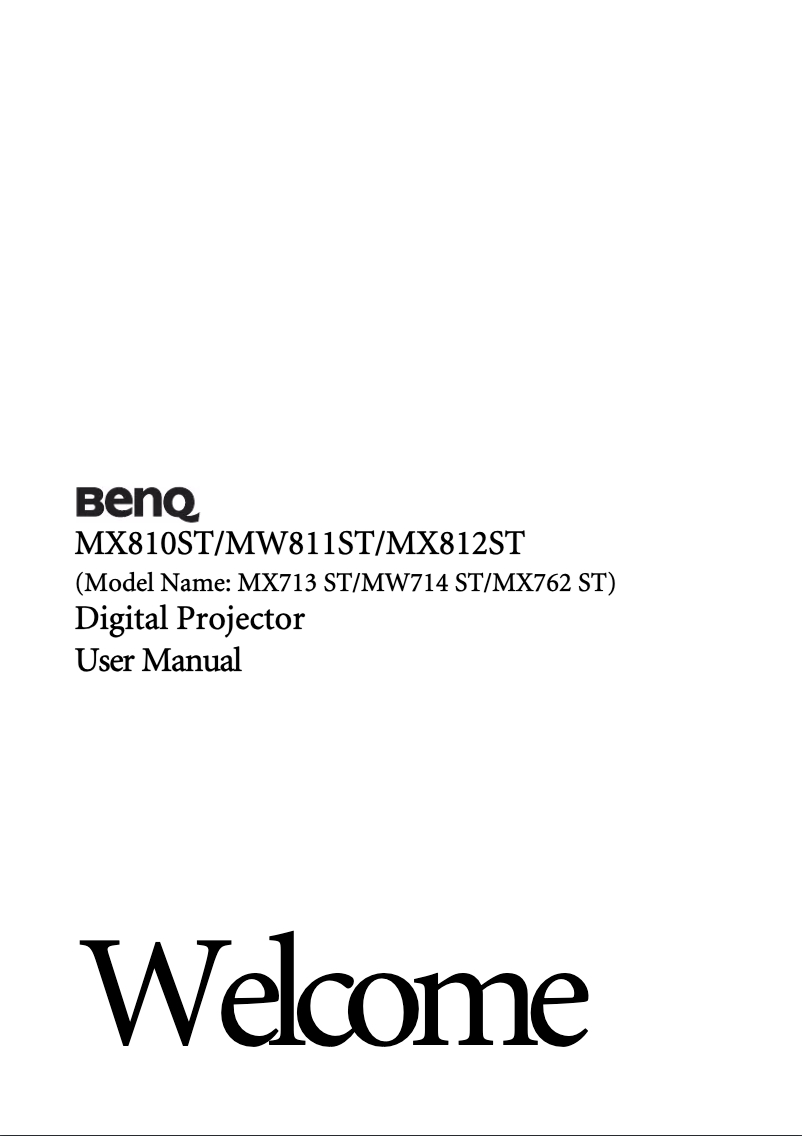 Page 1 of the manual User Manual BenQ 9H.L3K77.14X