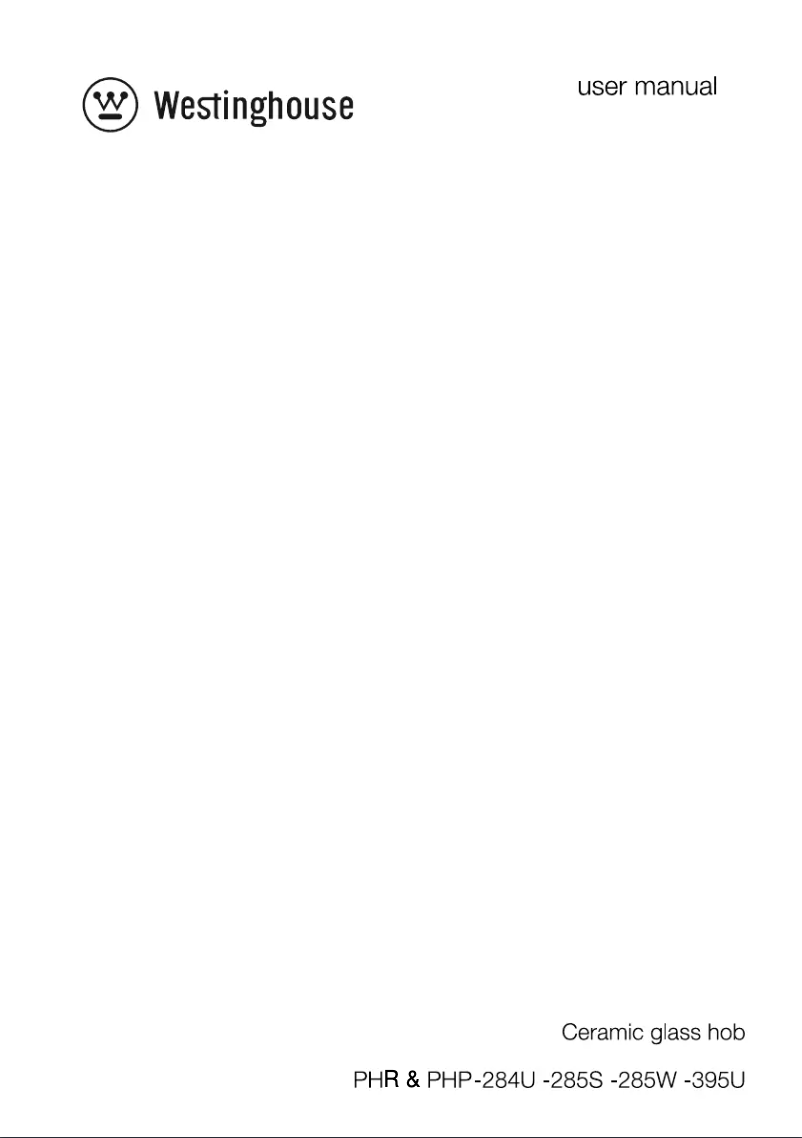 First page image of the manual for PHP285W