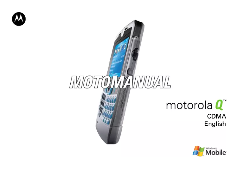 First page image of the manual for MotoQ