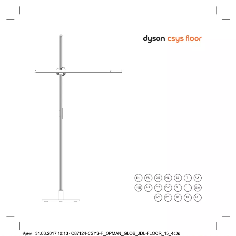 Page 1 of the manual User Manual Dyson Csys Floor